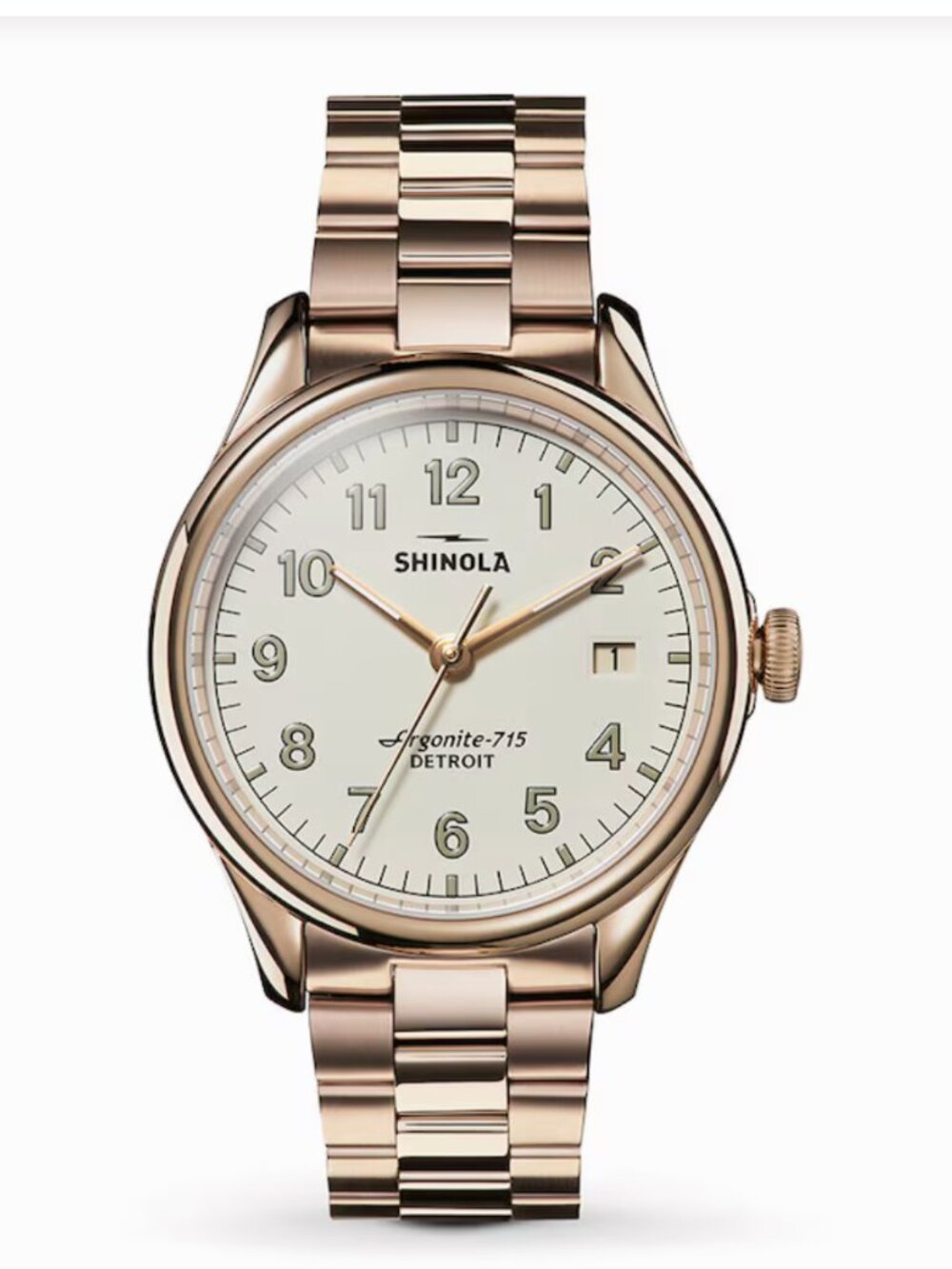 Shinola Vinton 38mm Watch in Rose Gold